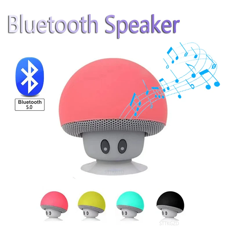 Audio Music Box - Mini Mushroom Bluetooth Speaker Portable Wireless