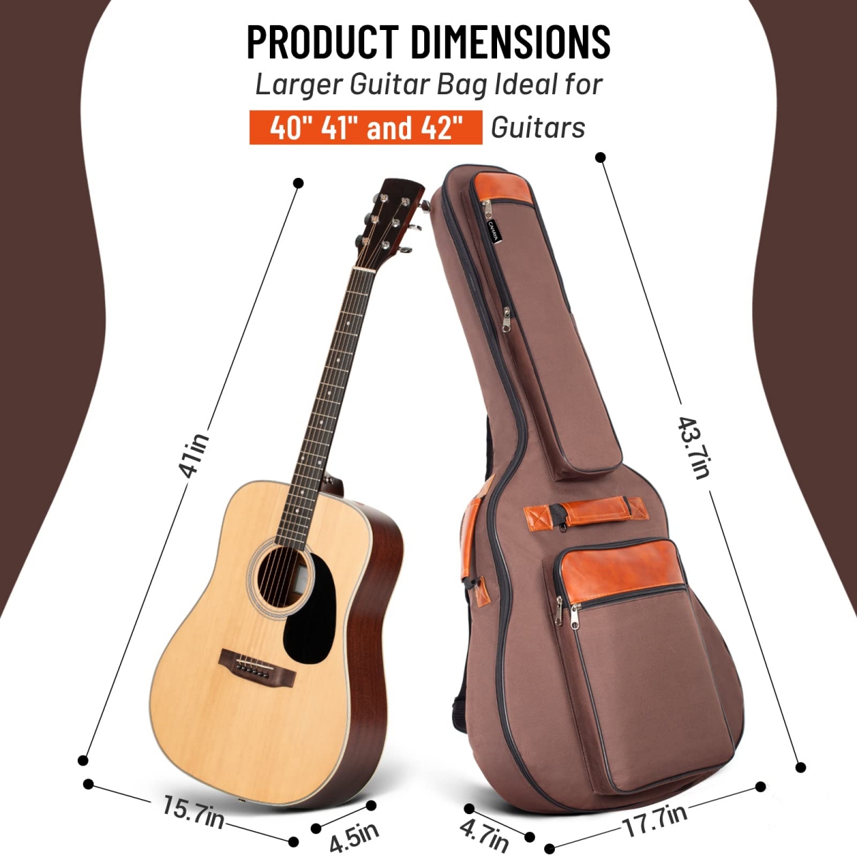 Miwayer-Acoustic Guitar Bag, 4 - đánh giá và giá Guitar Strap Padded