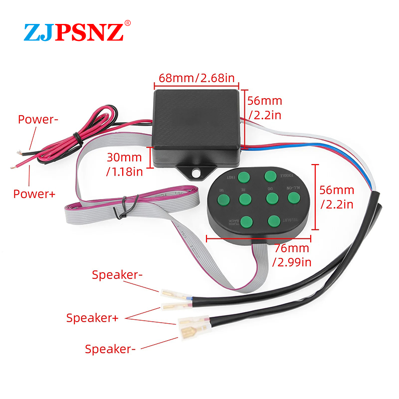 8 Sounds Control Box 12V With  - đánh giá và giá Audio Music Box