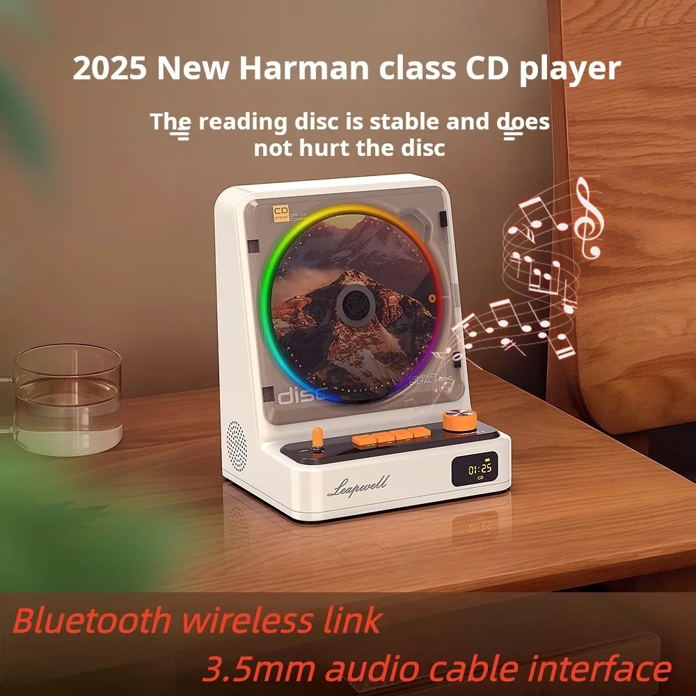 New L-CD211 Retro CD Player Wi - đánh giá và giá Apple Music Audio Quality