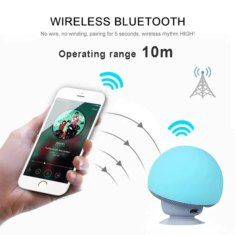 Mini Mushroom Bluetooth Speake - đánh giá và giá Audio Music Box