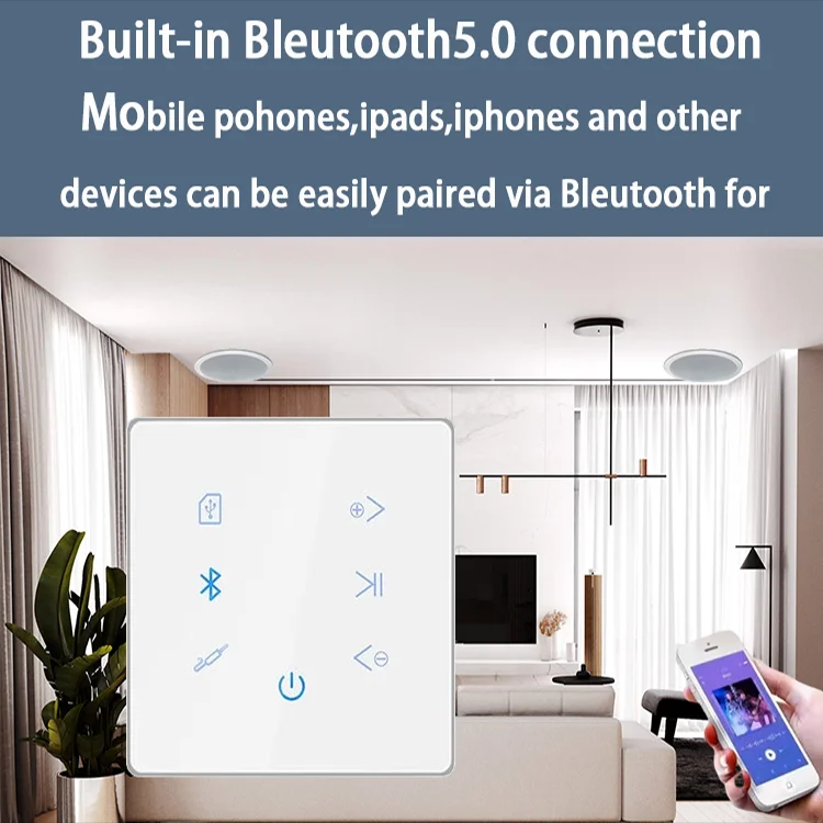 Bluetooth Wall Amplifier Home  - đánh giá và giá Audio Music Generator