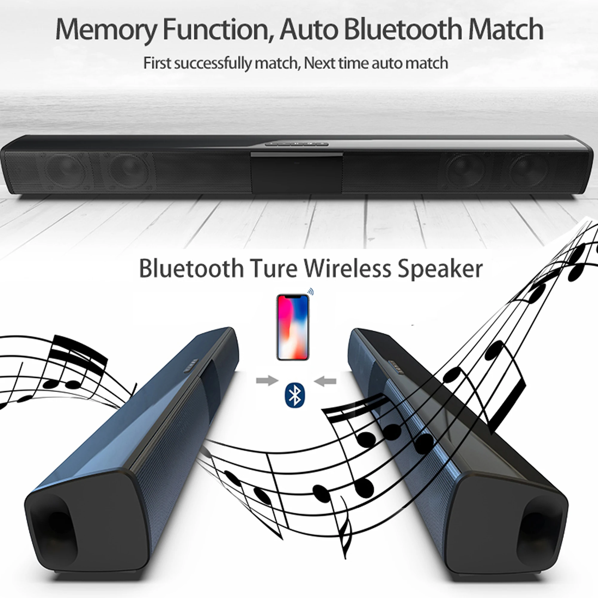 40W High Power Soundbar for TV - đánh giá và giá Audio Music Generator