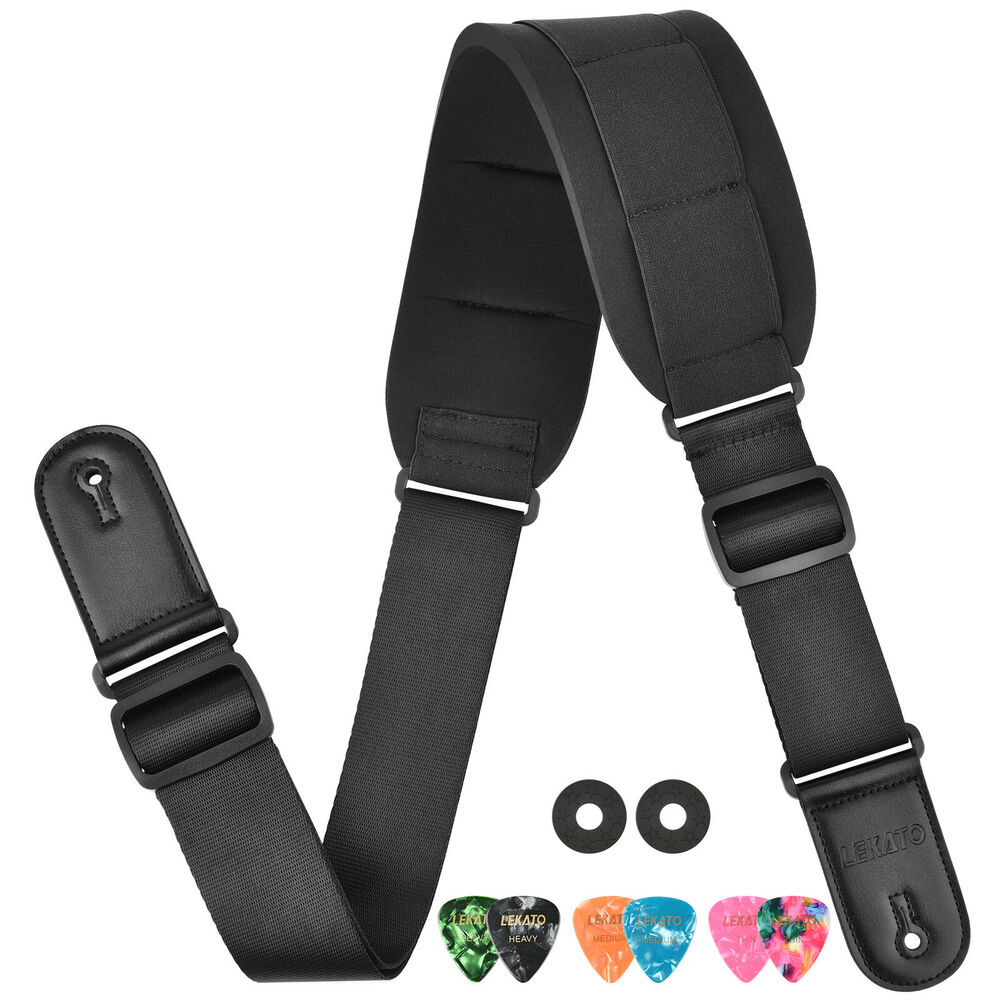 LEKATO Dây Đeo Đàn Guitar Giá  - đánh giá và giá Guitar Strap Padded