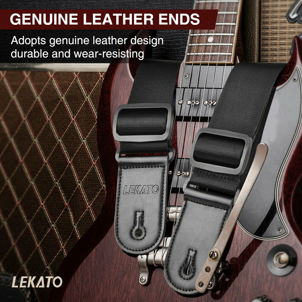 LEKATO Dây Đeo Đàn Guitar Giá  - đánh giá và giá Guitar Strap Padded